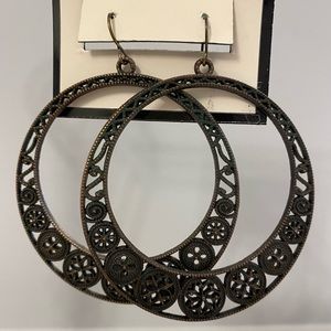 Boutique copper hoop earrings